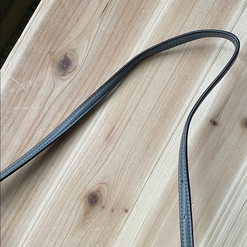 Coach Pebble Gray Leather Shoulder Bag - Picture 5 of 16